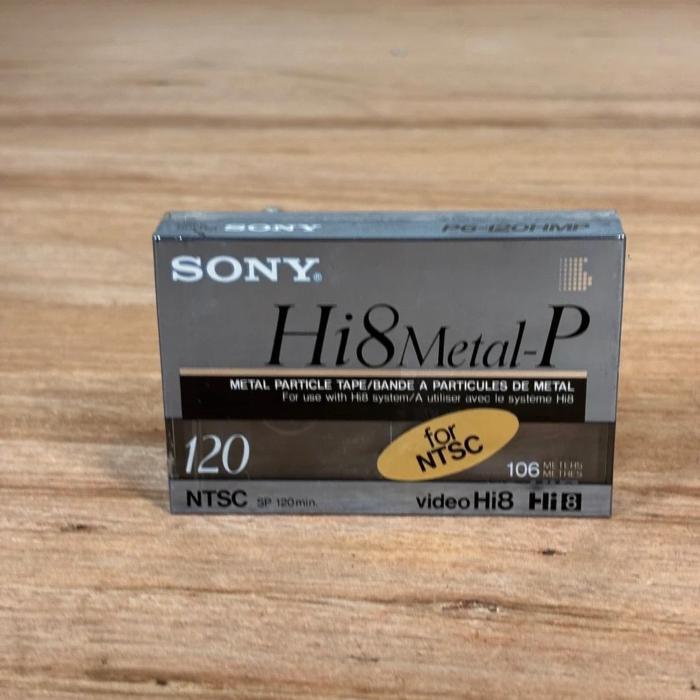 Sony Hi8 Metal-P P6-120HMP 120min NTSC Video Cassette Tape New Sealed